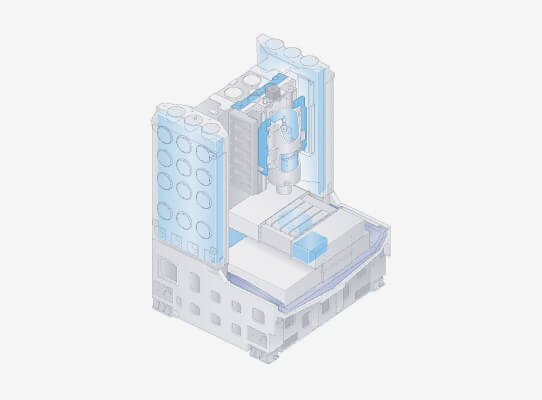Yasda YMC 430 Thermal distortion stabilizing system